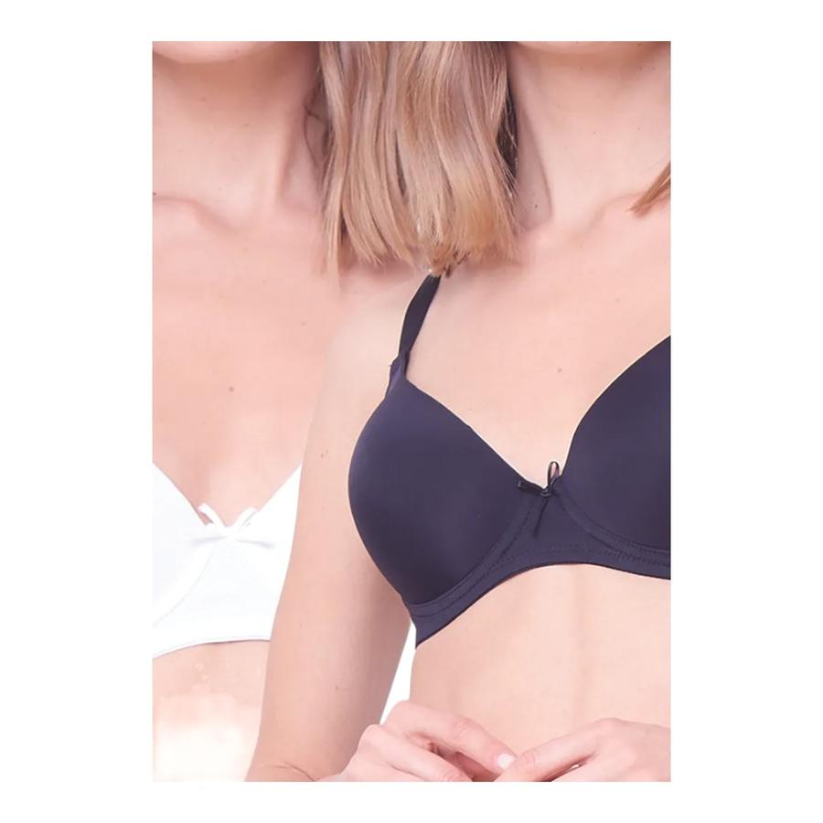 Pack 2 Sostenes Mujer Intime Copa D Algodon Multicolor