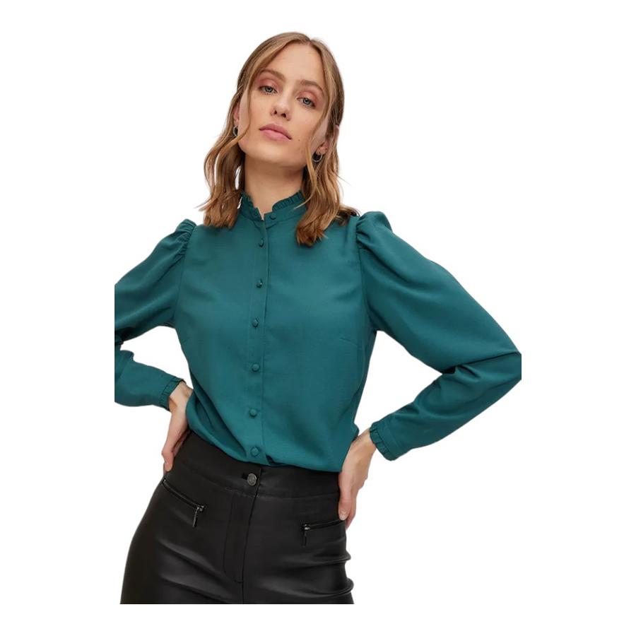Camisa verde musgo mujer 2025
