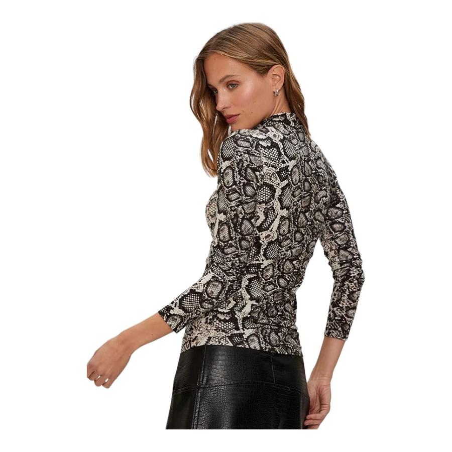 Polera Manga Larga Mujer IO Estampado Animal Print