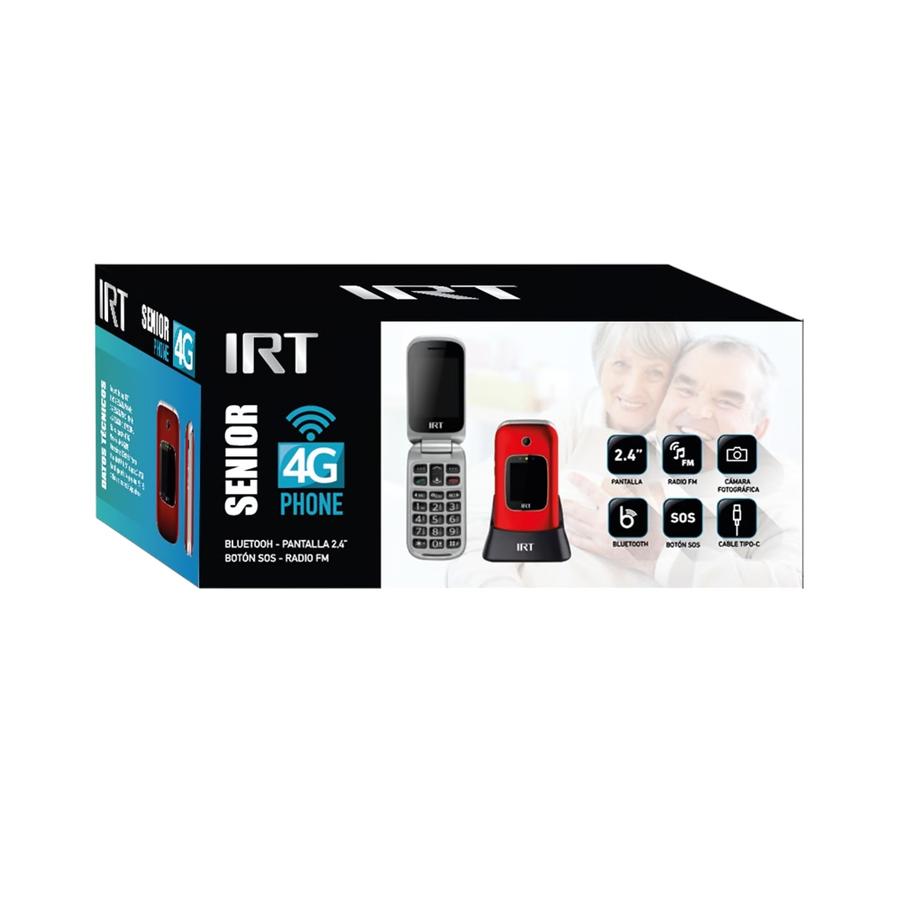 Celular Senior 4G Clamshell Rojo IRT