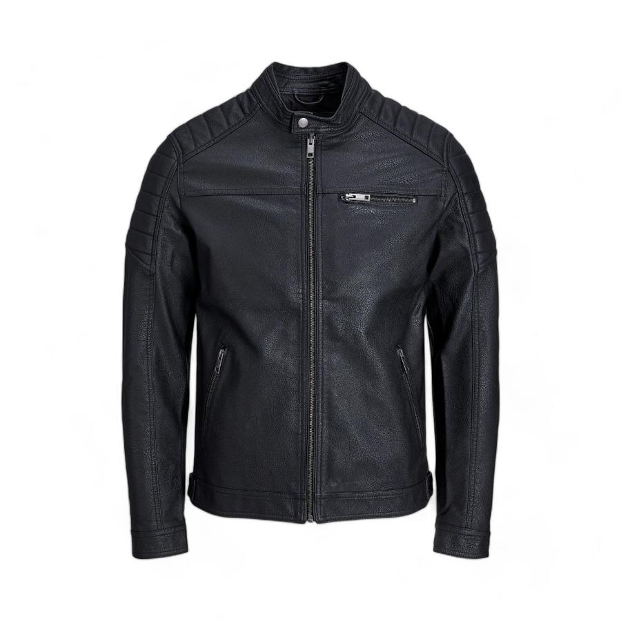 Chaqueta Hombre Jack&Jones Biker Antelina Negro