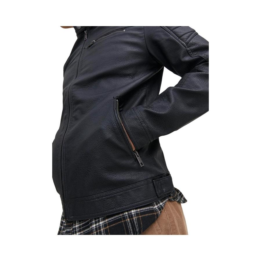 Chaqueta Hombre Jack&Jones Biker Antelina Negro