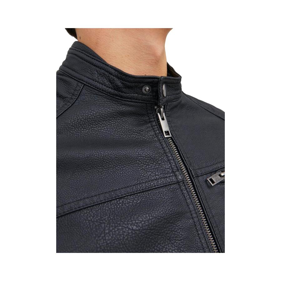 Chaqueta Hombre Jack&Jones Biker Antelina Negro
