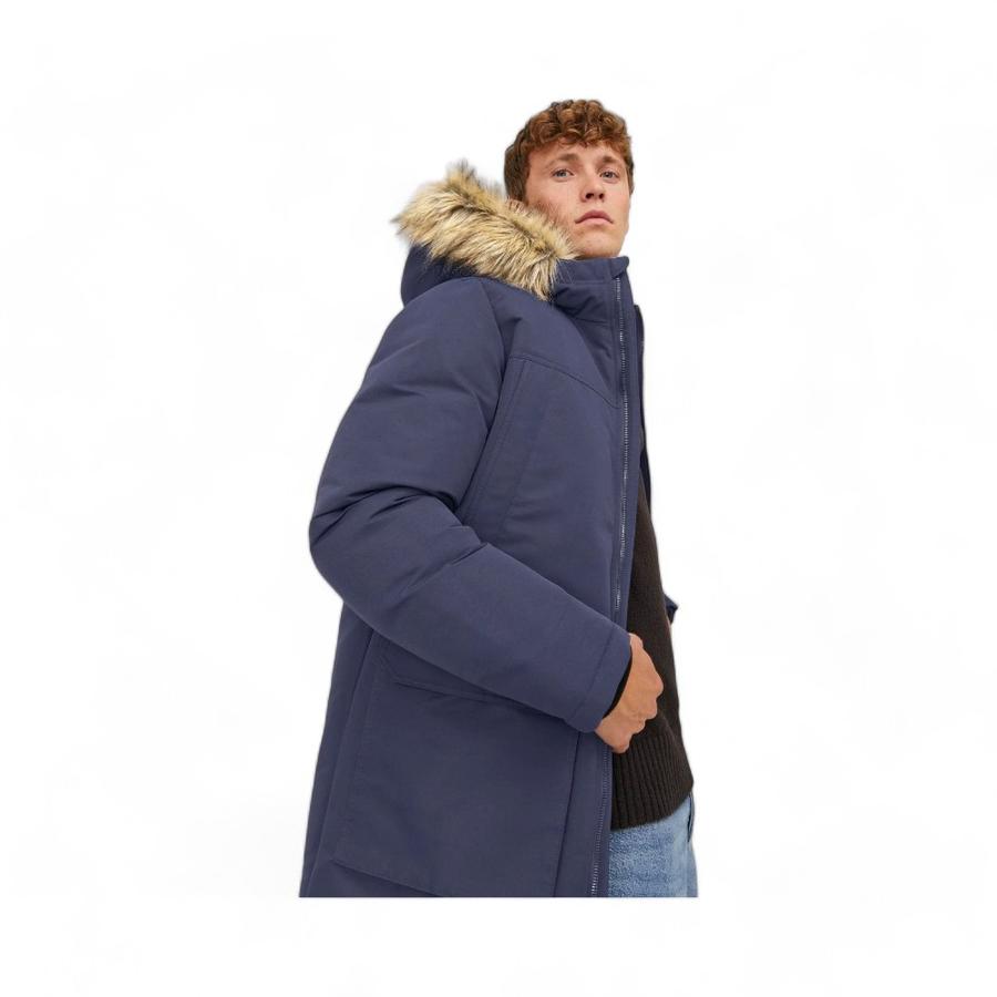 Parka con gorro de pelo hombre online
