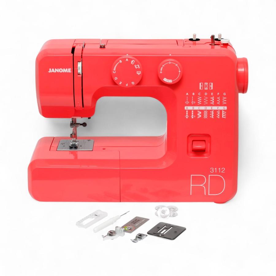 Máquina De Coser Janome 3112RD Rojo
