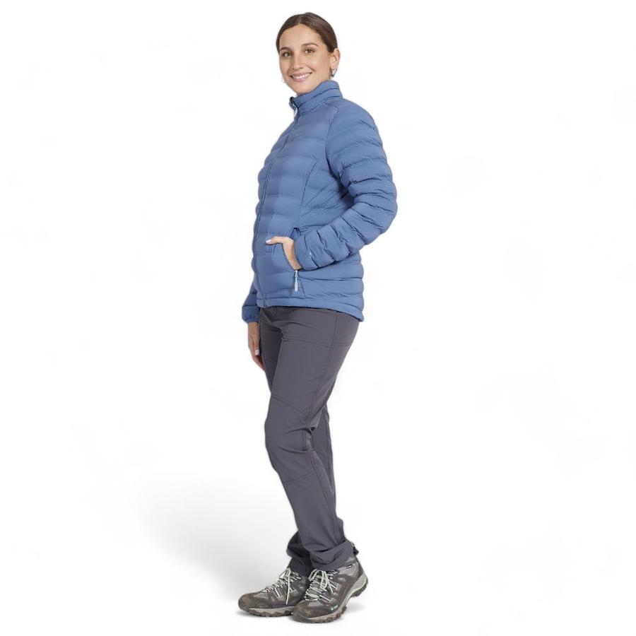 Parka Insulada Grey Mujer Kannu Azul