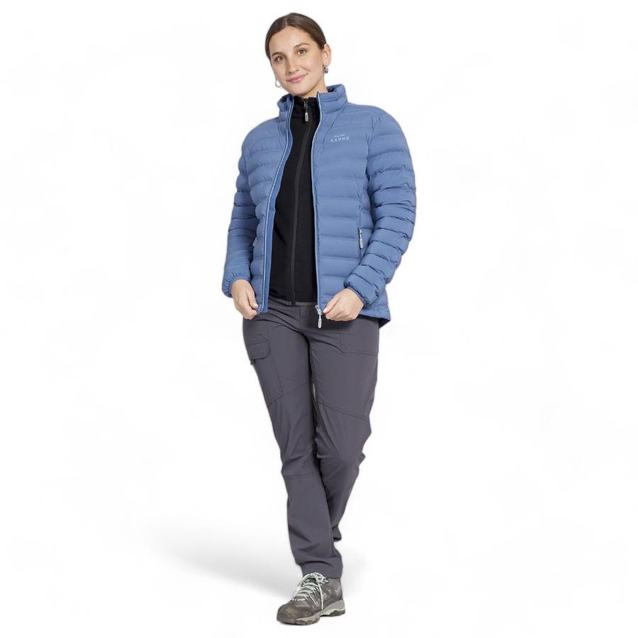 Parka Insulada Grey Mujer Kannu Azul