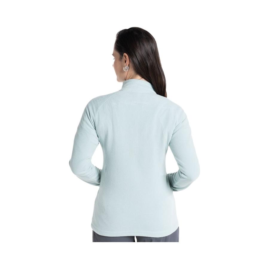 Polar Mujer Kannu Valle De La Luna Half Zipper Verde Claro