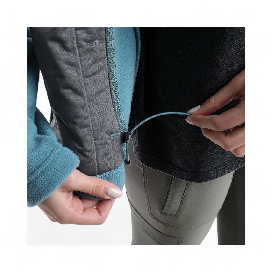 Polar Mujer Kannu Torres Del Paine Full Zipper Celeste