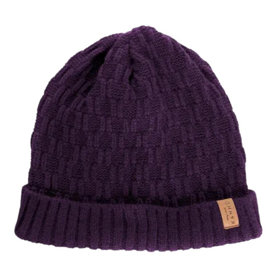 Gorro Unisex Kannu Beanie Knitted Basic Morado