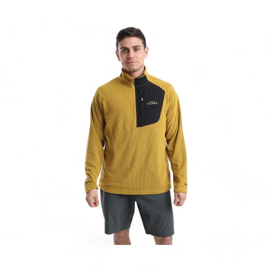 Polar Hombre Kannu Chacabuco 1/4 Zipper Mostaza