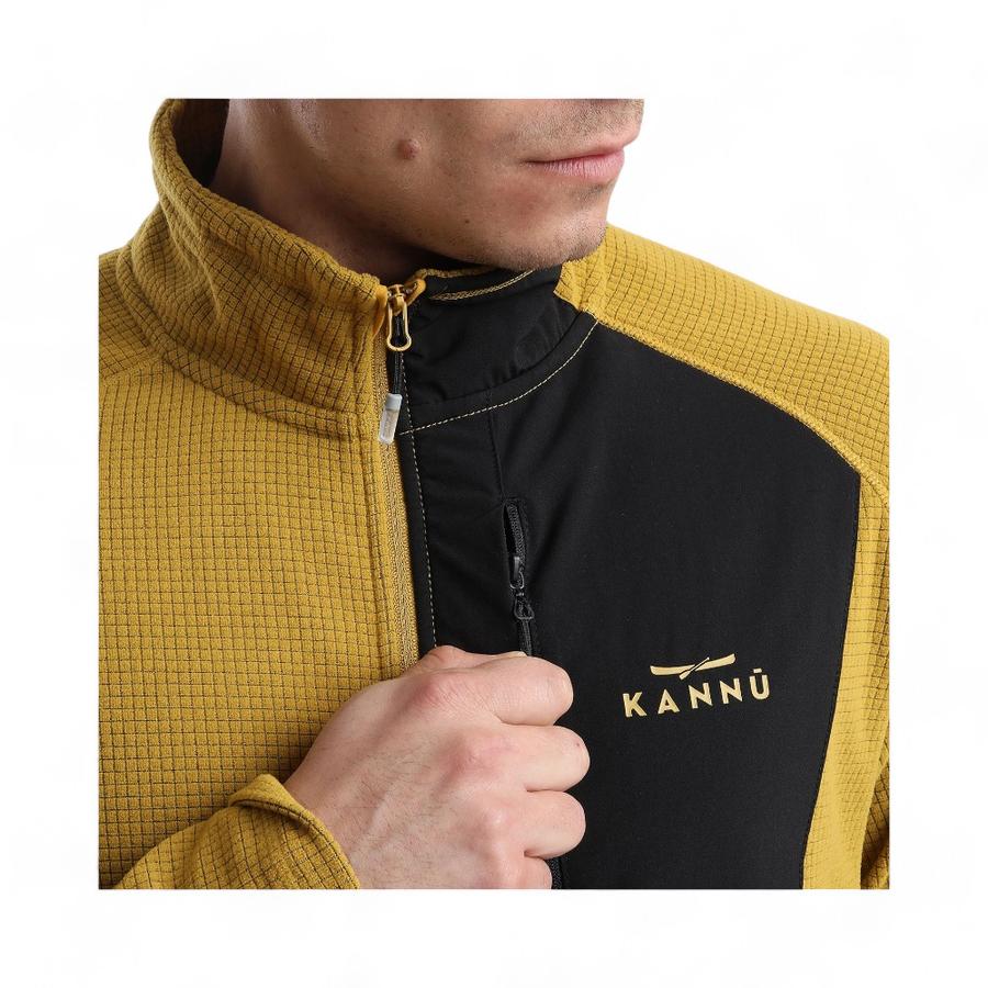 Polar Hombre Kannu Chacabuco 1/4 Zipper Mostaza