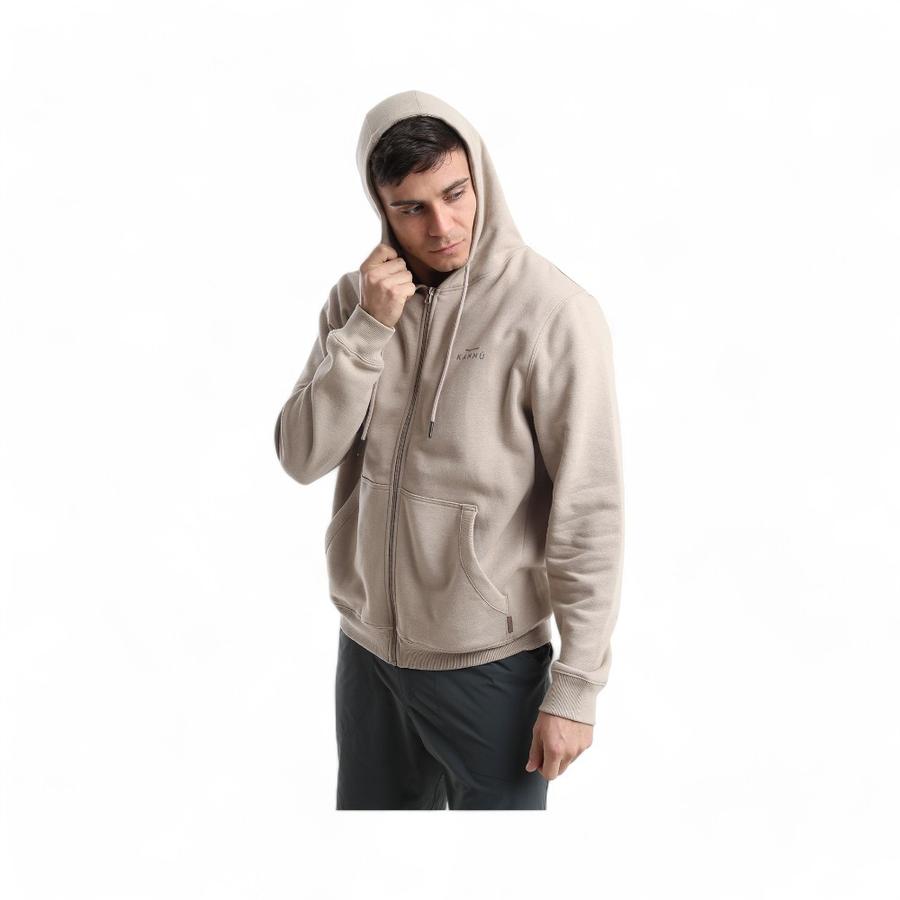 Polerón Hombre Kannu Coigue Full Zipper Beige