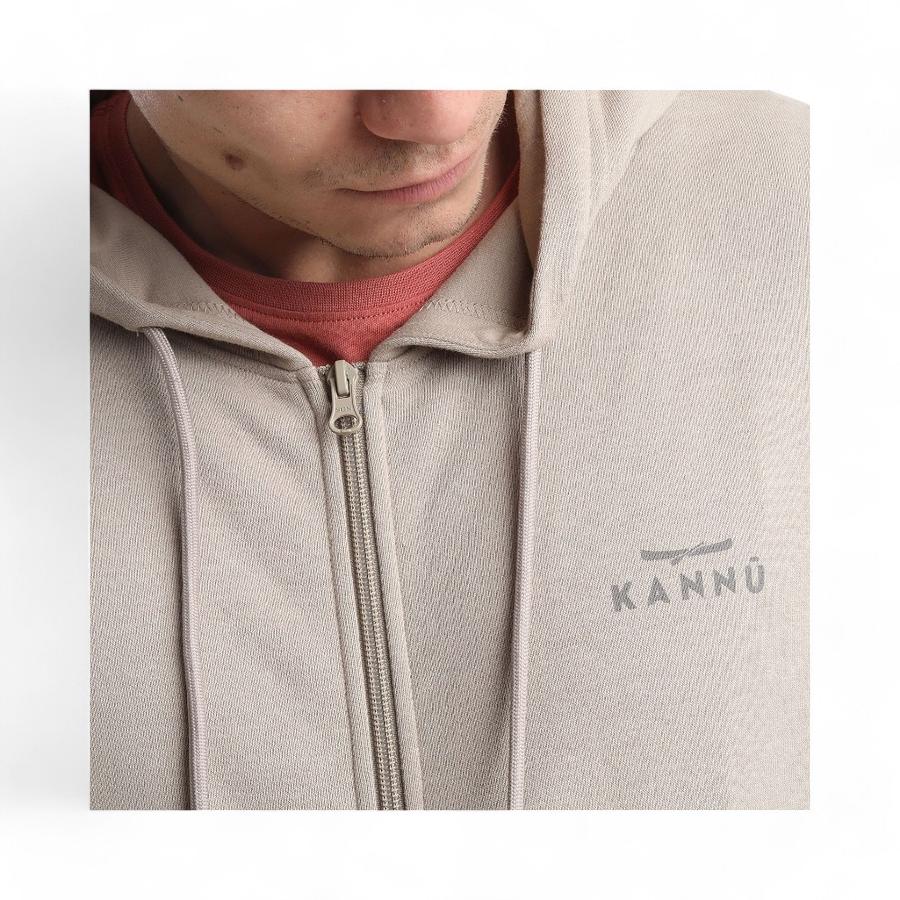Polerón Hombre Kannu Coigue Full Zipper Beige