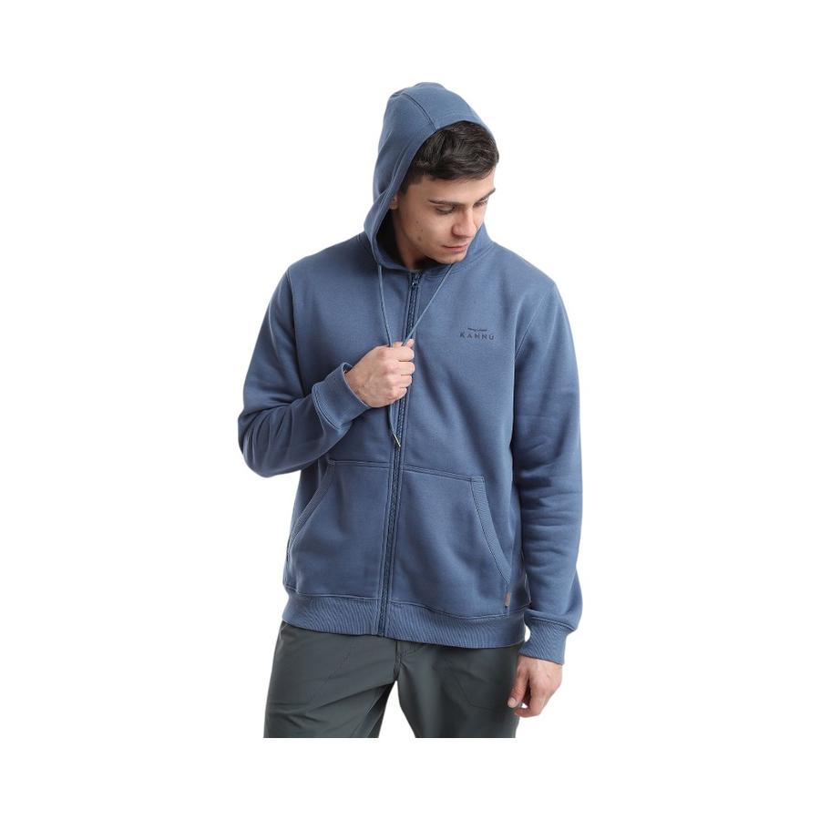 Polerón Hombre Kannu Fleece Coigue Azul