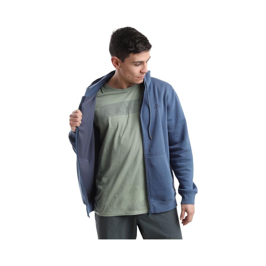 Polerón Hombre Kannu Fleece Coigue Azul