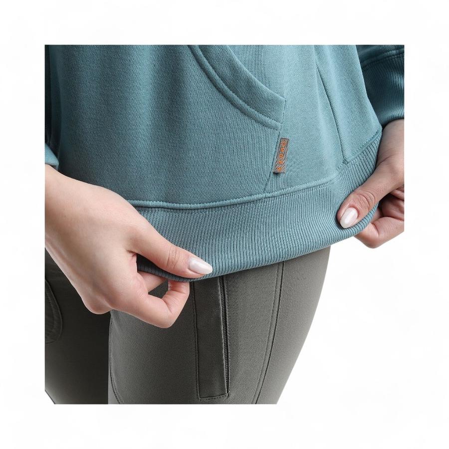 Polerón Mujer Kannu Coigue Full Zipper Azul Piedra
