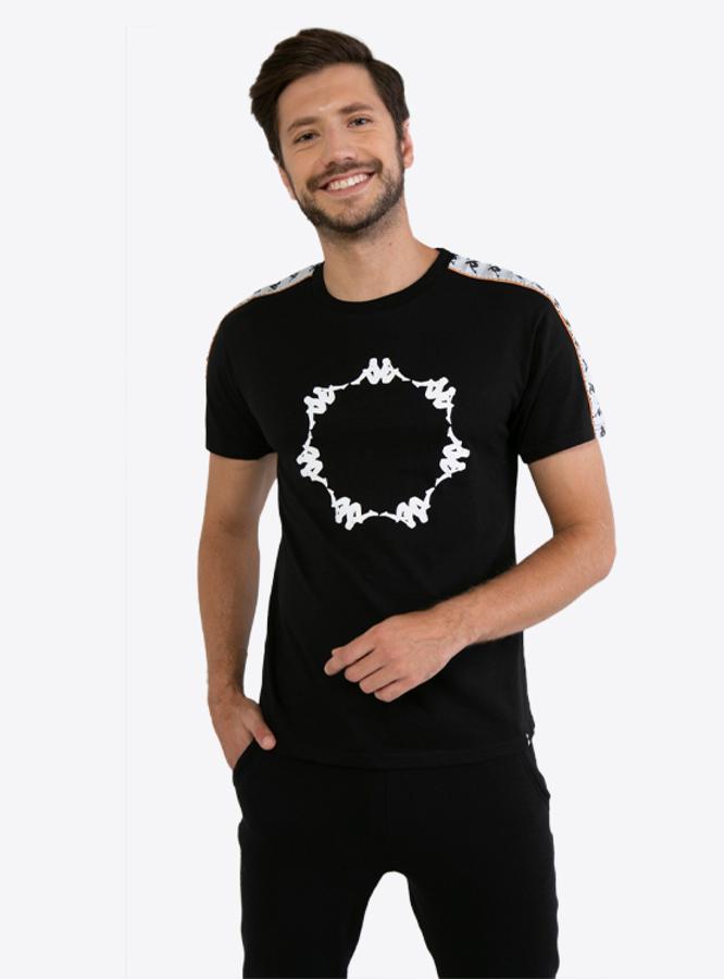 Polera Kappa Omini Hombre Negro