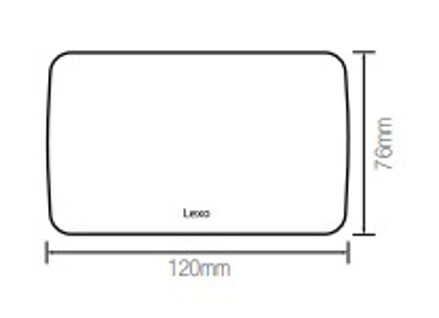 Placa Kersting Ciega Color Plata