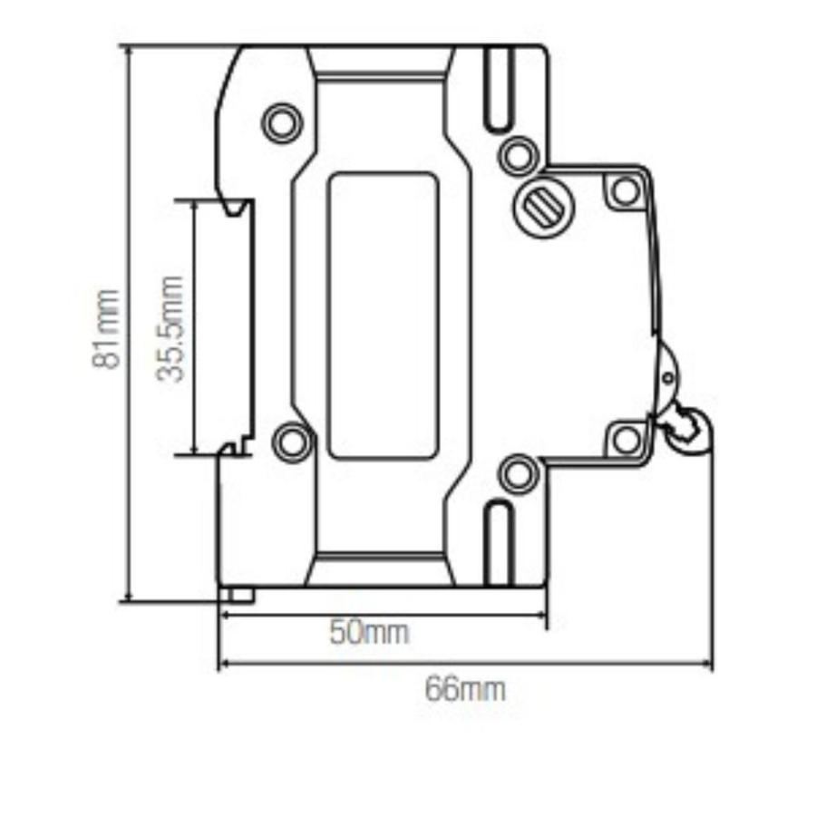 Interruptor Automático Kersting 6kA, C, 1P+N, 25A