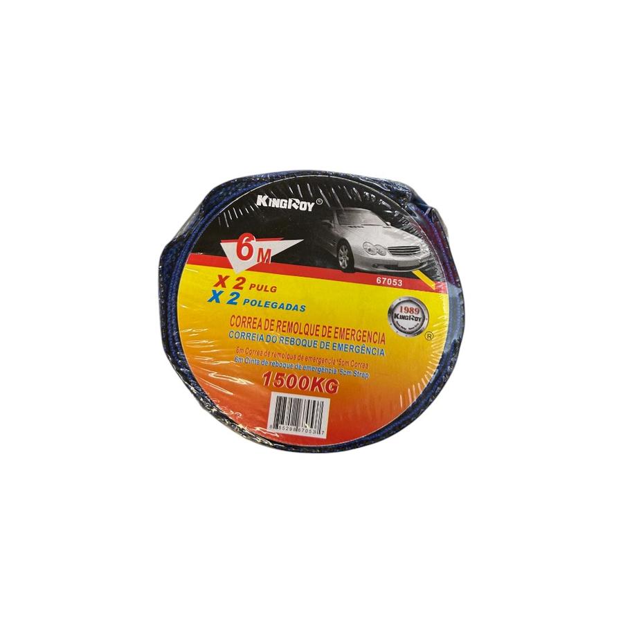 Correa De Remolque Para Auto 1500KG 6M Azul