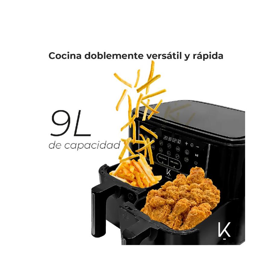 Freidora de Aire Kitchen It Dual Edition 9 Litros