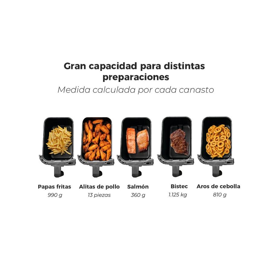 Freidora de Aire Kitchen It Dual Edition 9 Litros