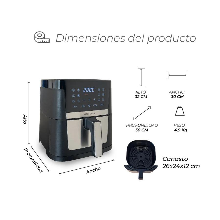 Freidora de Aire Kitchen It Family Edition 7 Litros