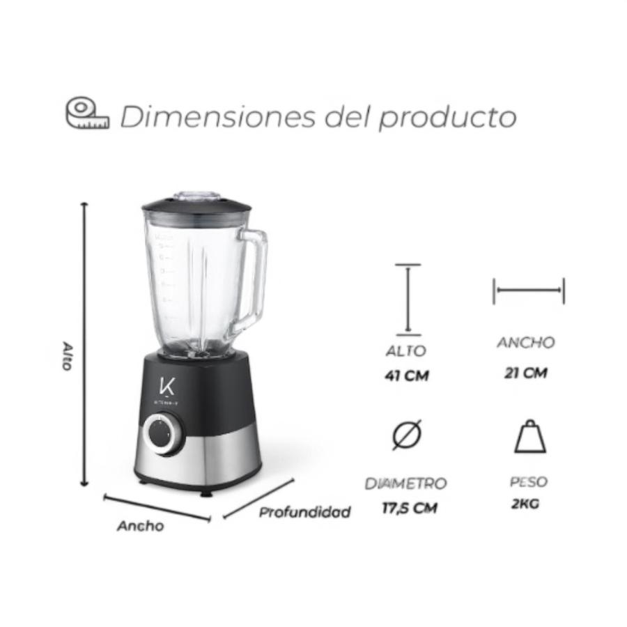 Licuadora Power Pro Kitchen-It 800W