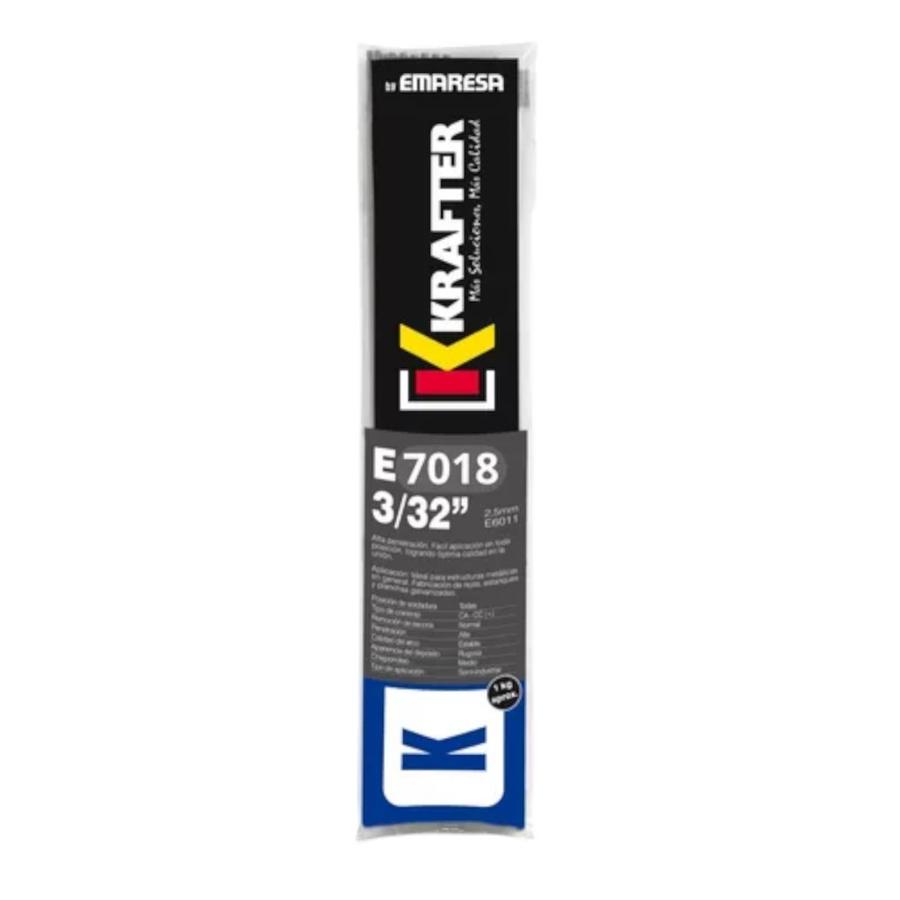 Electrodo 3/32" 1Kg E7018 Krafter 