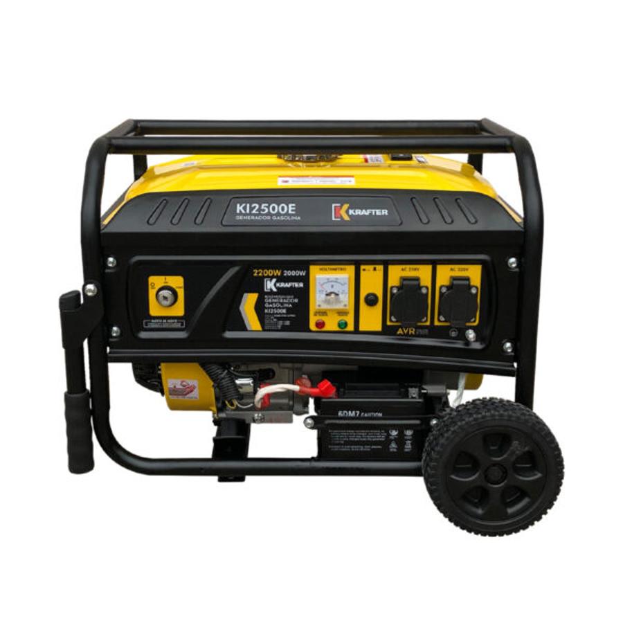 Generador Gasolina 2,2KW 15L 220v P/Eléctrica KRAFTER KI2500