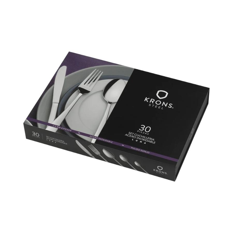 Set Cuchillería 30 Piezas Krons Windsor Acero Inoxidable