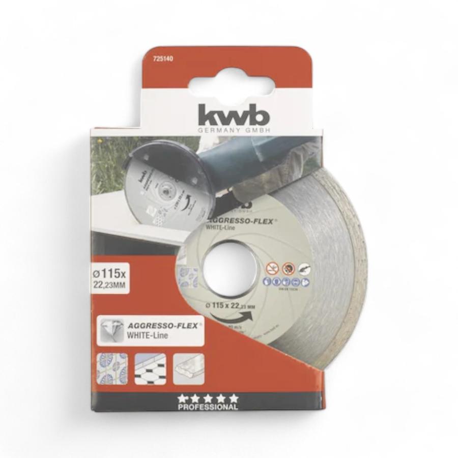Disco De Corte Diamantado Kwb Borde Continuo 115 Mm