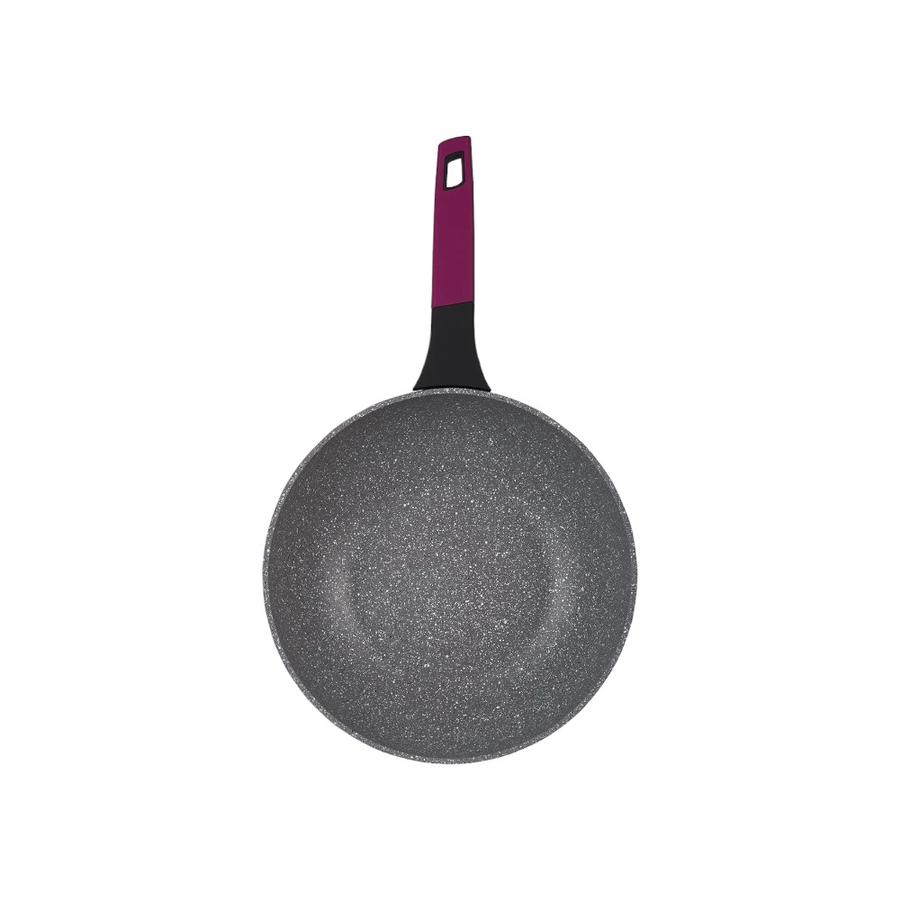 Wok Marmoleado 28 Cm Km Soho Fucsia