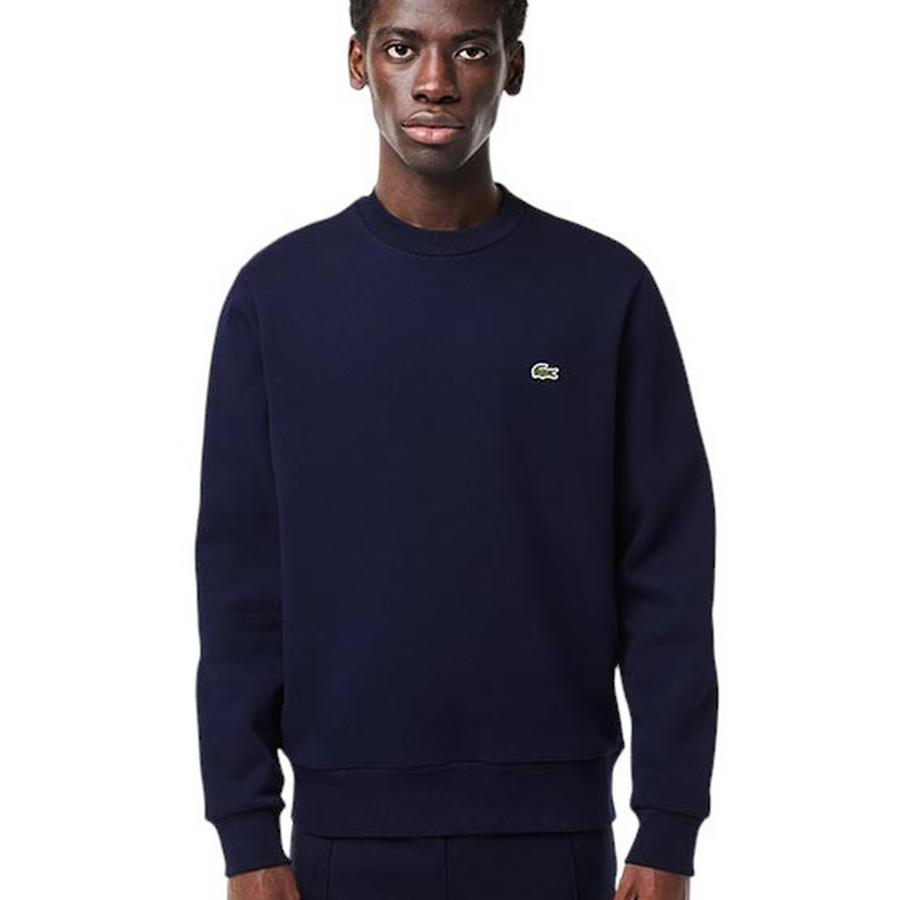 Poleron Hombre Lacoste Clasica Azul Marino