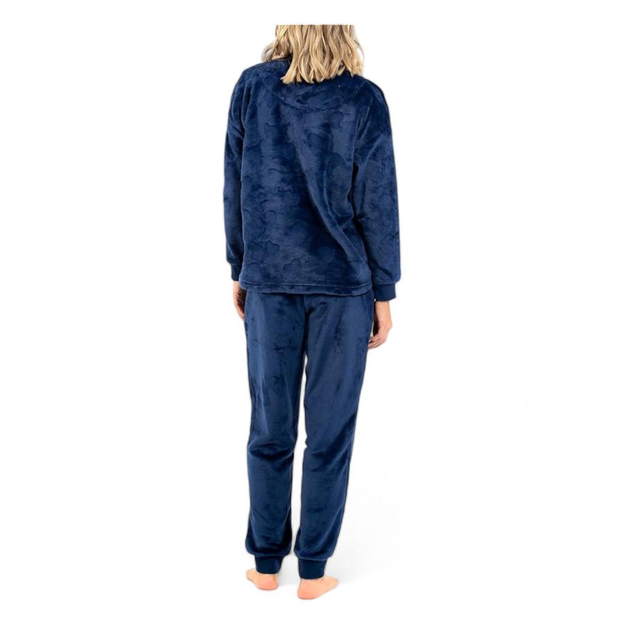 Pijama De Polar Mujer Lady Genny Azul
