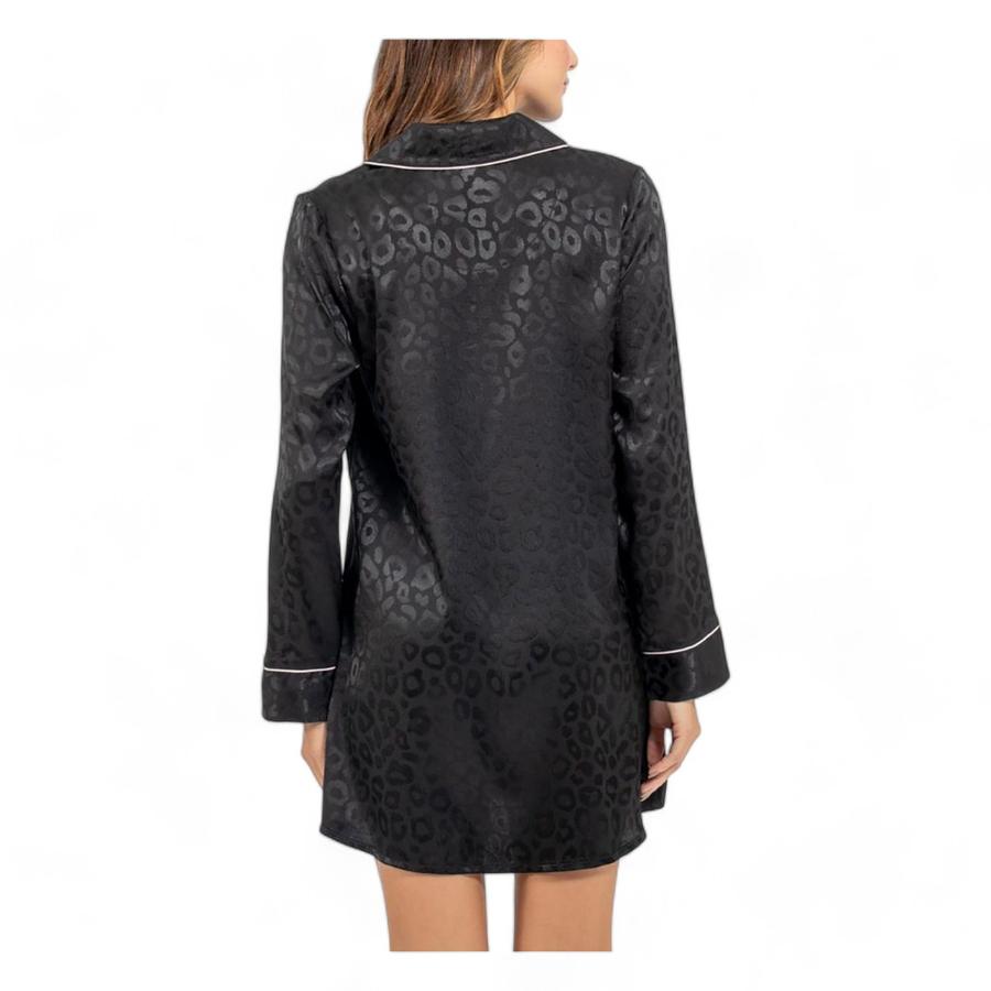 Camisola De Satin Mujer Lady Genny Negro