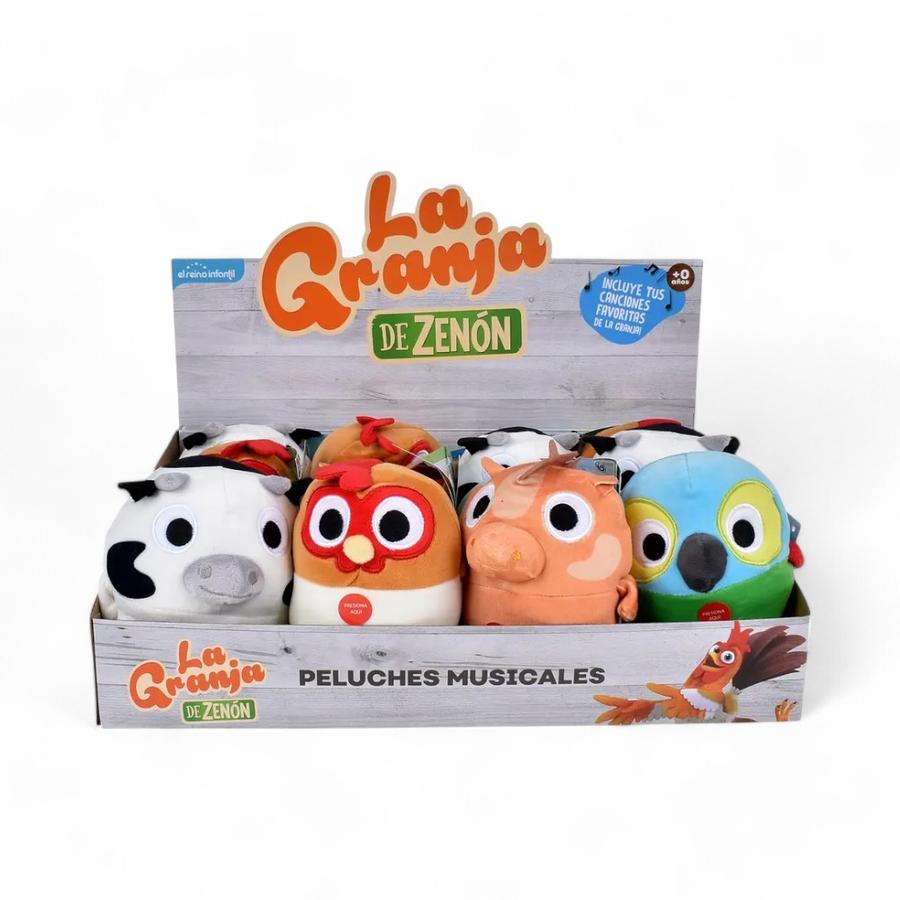 Peluche Musical Coleccionable La Granja De Zenon 13 Cm