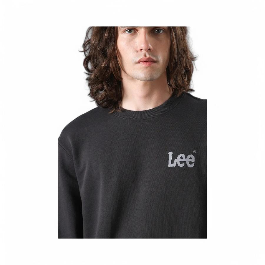 Polerón Hombre Lee Woobly Washed Negro
