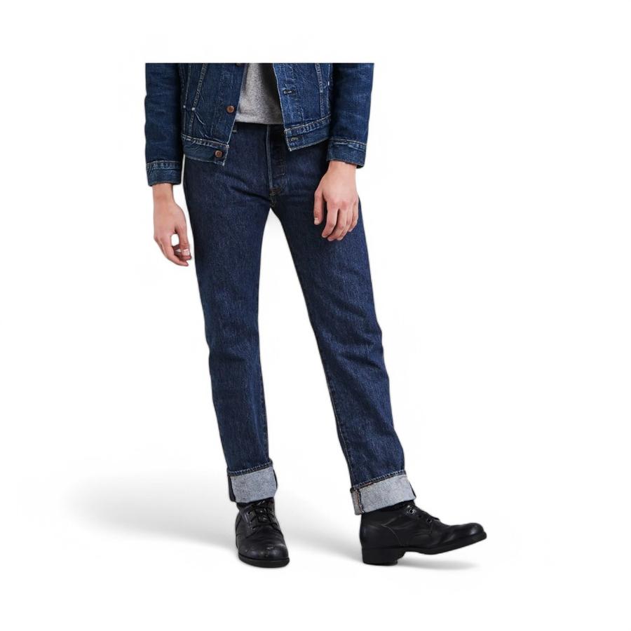 Jeans Hombre Levi's 501 Original Fit Azul Marino