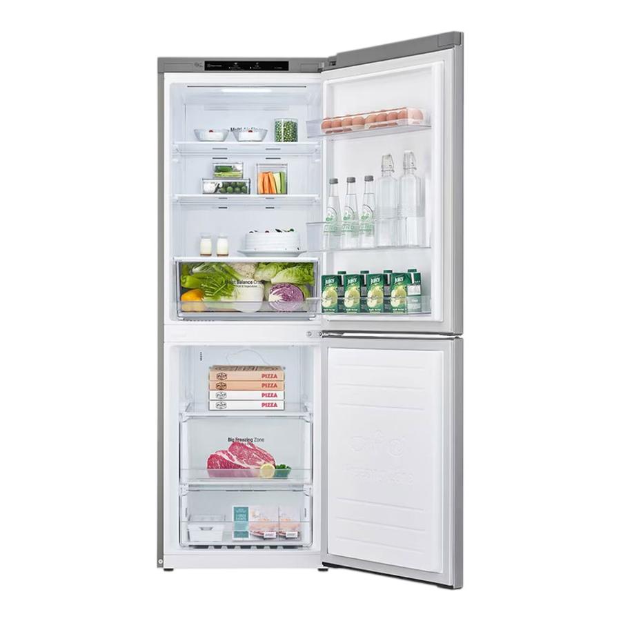 Refrigerador LG Bottom Freezer 306L Smart Inverter Plateado