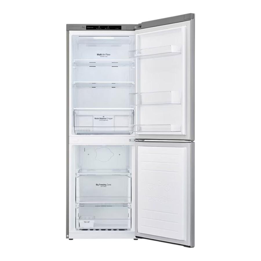 Refrigerador LG Bottom Freezer 306L Smart Inverter Plateado