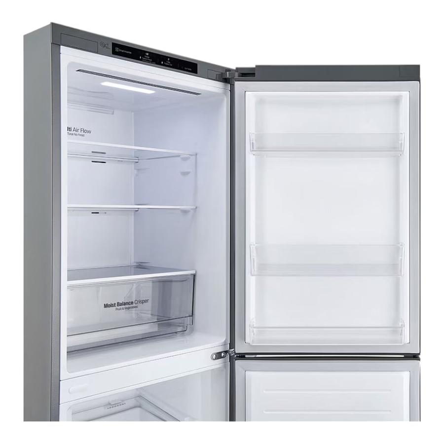 Refrigerador LG Bottom Freezer 306L Smart Inverter Plateado