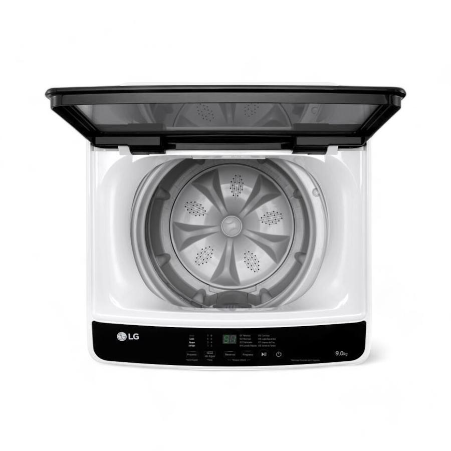 Lavadora Carga Superior LG 9 Kg Lavado Rápido Blanco