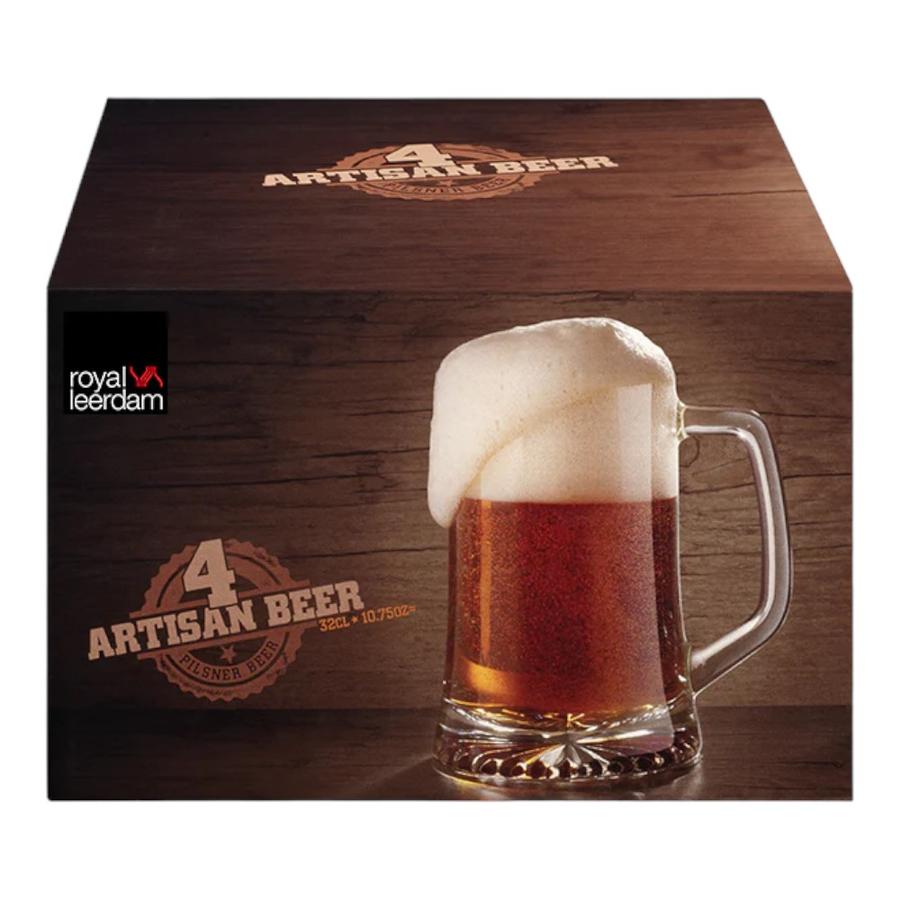 Set 4 Vasos Libbey 320 ml Artisan Mug Plateado