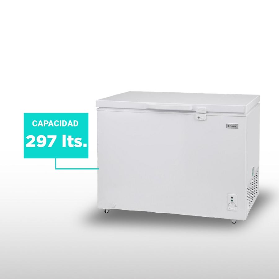 Freezer Libero Lfh-300 Horizontal Cubierta Dura Blanco 297 Litros