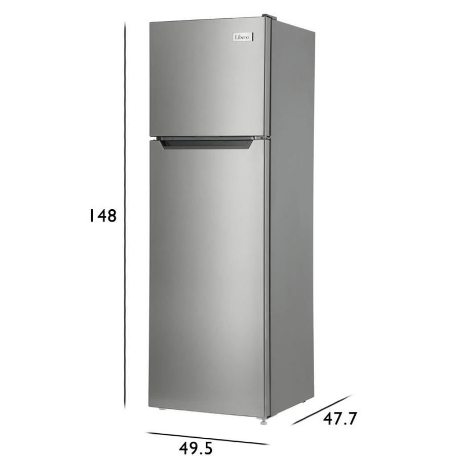 Refrigerador Libero Lrt200dfi Frio Directo Plateado 168 Litros