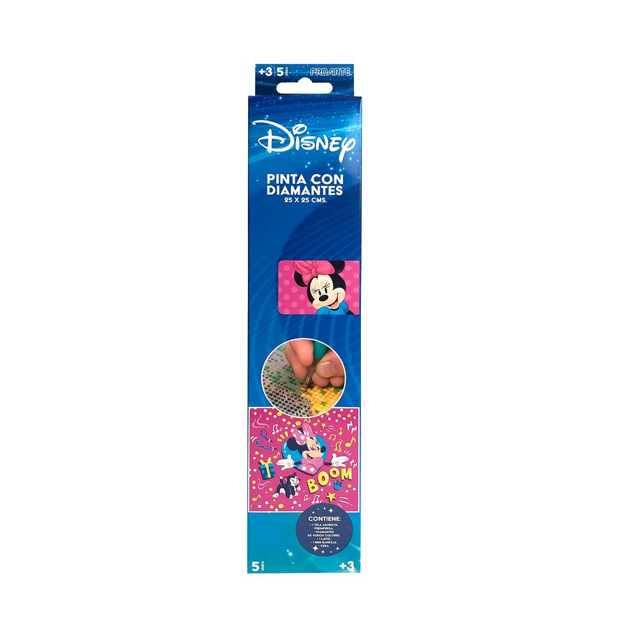 PINTA CON DIAMANTE MINNIE 25X25