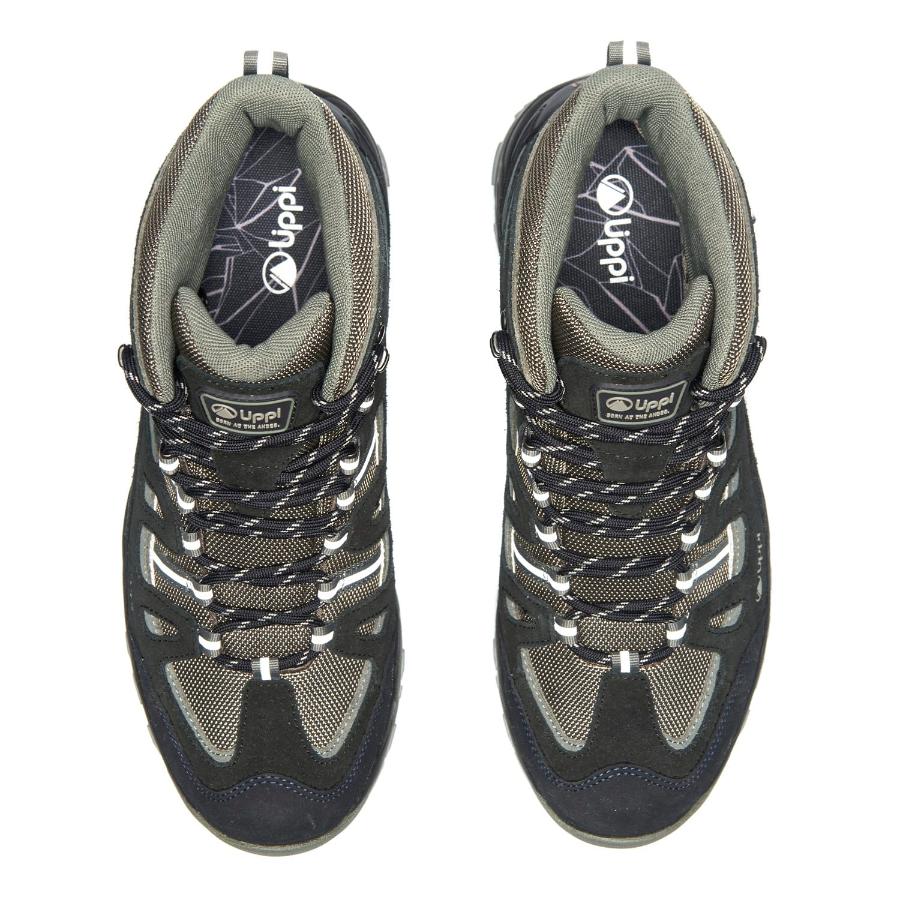 Botin Outdoor Hombre Lippi Puelo Cs Hi Gris