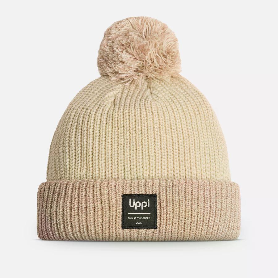 Gorro Unisex Fly Line Pom Blend-Pro Beanie Lippi Crema